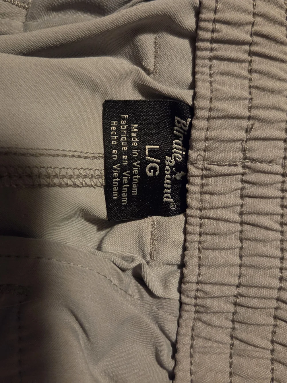 Men's Light Gray Golfing Jogger with Drawstring Waist